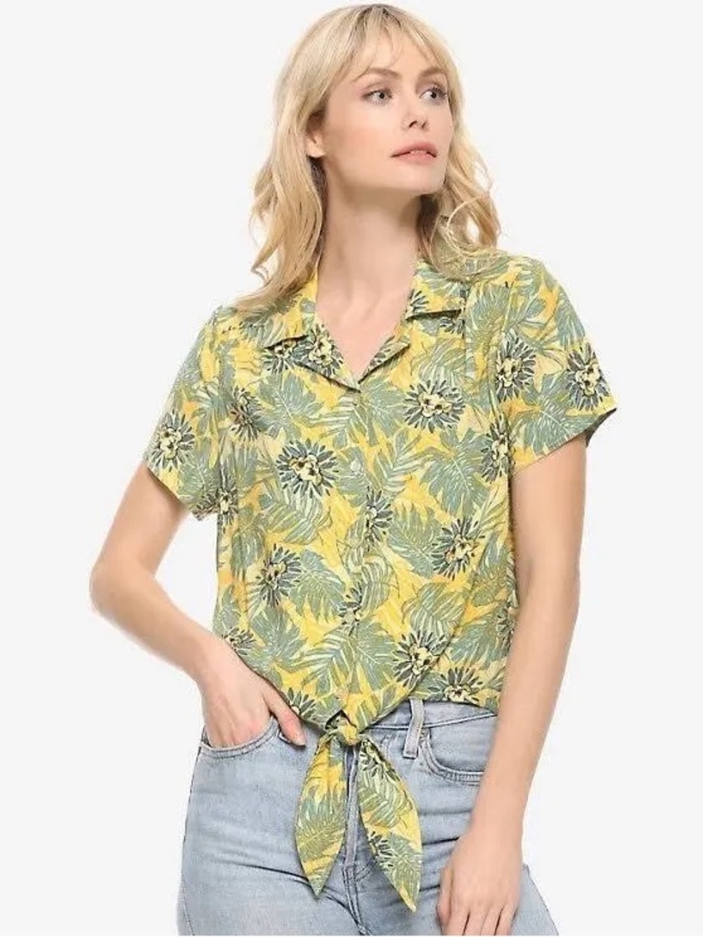 Disney Lion King Rayon Tie-Front Camp Shirt